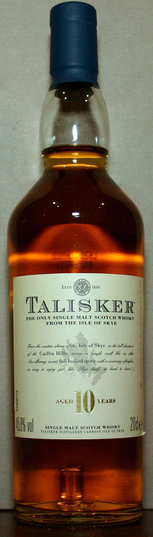 タリスカー10年 ボトル