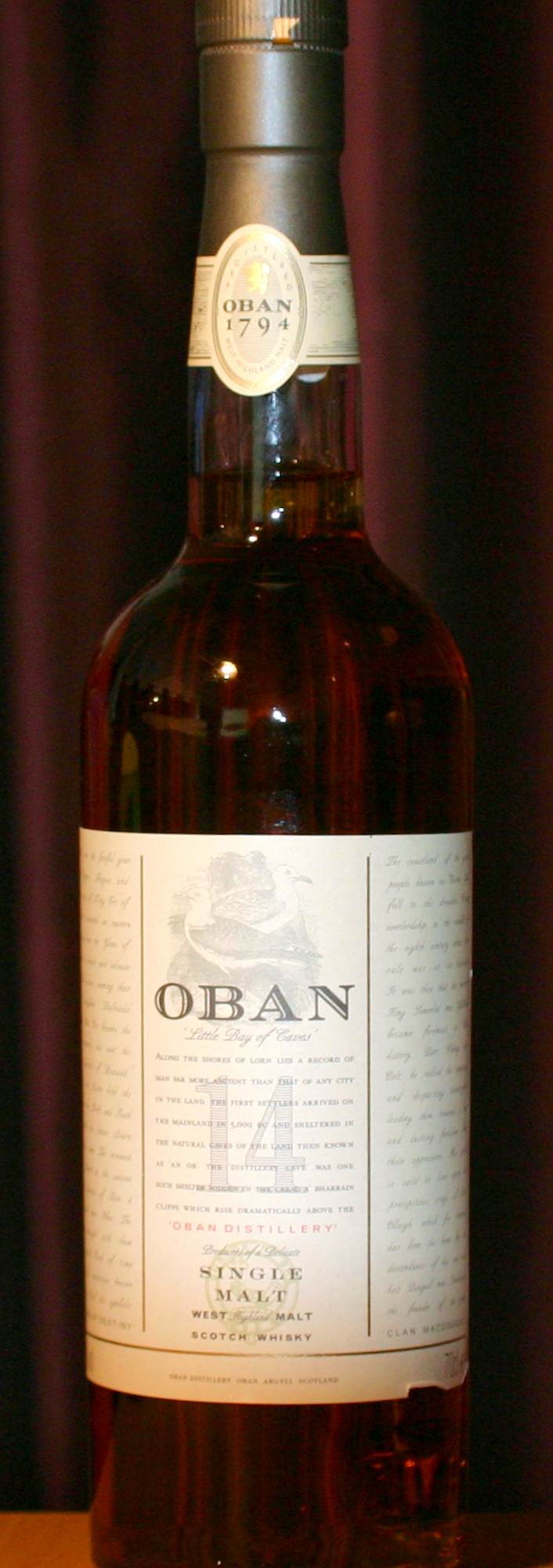 オーバン14年 ボトル